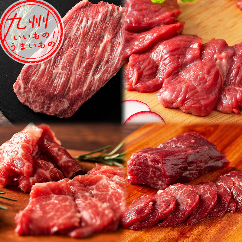 フジチク ふじ馬刺し 堪能セット (大トロ 中トロ トロ 上赤身)各80g×1|イオン九州オンライン