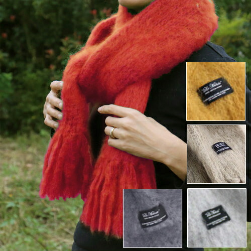 楽天市場】モヘア ストール 35x160LA MOHAIR モヘア マフラー【La