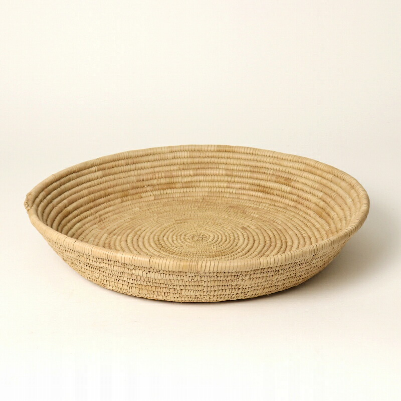 楽天市場】フラニ 平カゴ アフリカ ブルキナファソ 手作り かご 用途を