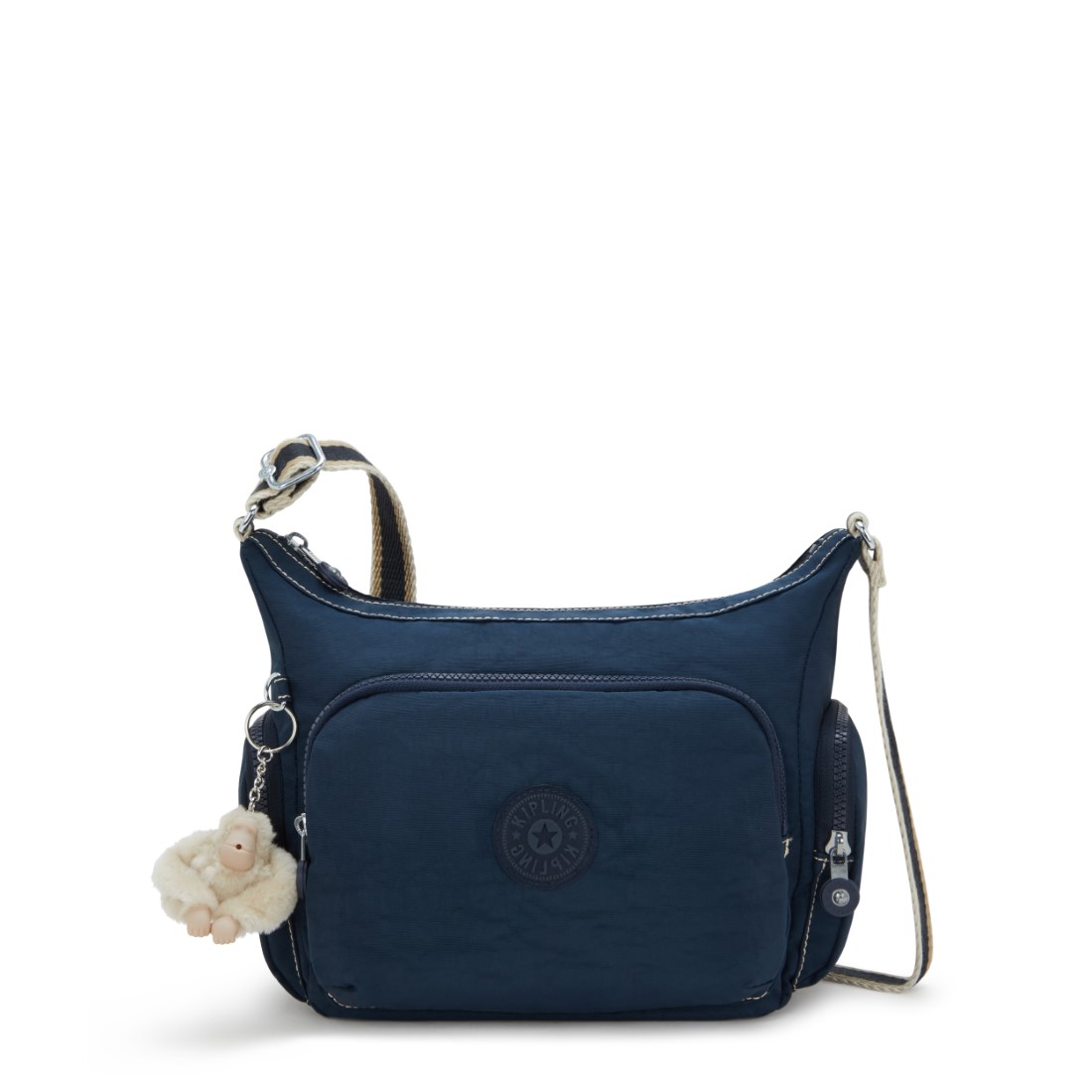 キプリング ネイビー ボディバッグ ジッパー付き kipling キプリング ボストンバッグ レディース COOL DEFEA