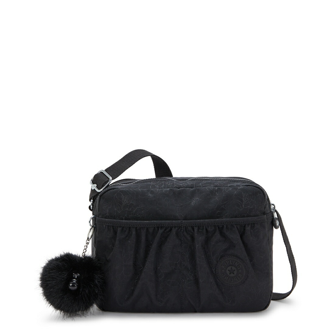 キプリング 公式 ショルダーバッグ AILEEN(Black Floral Em) アイレーン(ブラックフローラルエンボス) KI975428Y ベーシックプラス コレクション