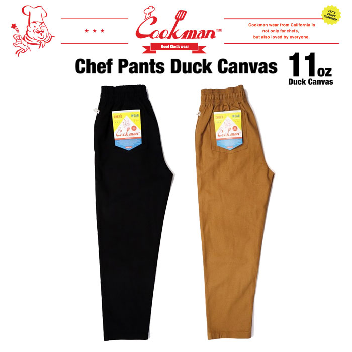 (お得なクーポン発行中！) クックマン シェフパンツ ダック キャンバス 11oz COOKMAN Chef Pants Duck Canvas