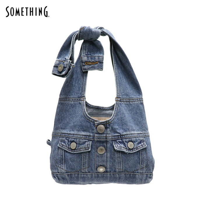 サムシング ジーンズ トートバッグ レディース 2way ミニ ショルダーバッグ atelier SOMETHING JACKET DETAIL BAG（SMALL）