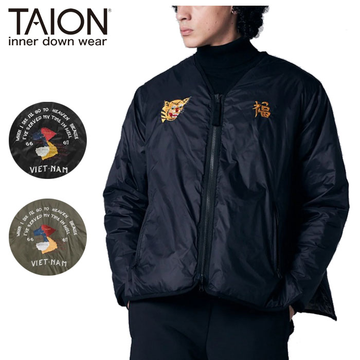 タイオン TAION ダウン ジャケット ジャパンスペシャル リバーシブル ベトジャン ダウンジャケット メンズ レディース ユニセックス 軽量 防寒 TAION-JK03JS|AFRO JACK