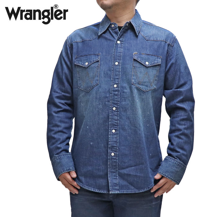 楽天市場】Wrangler × Ron herman L/S DENIM WESTERN SHIRT size