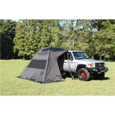 楽天市場 小川キャンパル カナディアンイースト カーサイド シェルター タープ ブラック 車用タープ Car Side Shelter Black Black レーベル 即納 Afro Jack