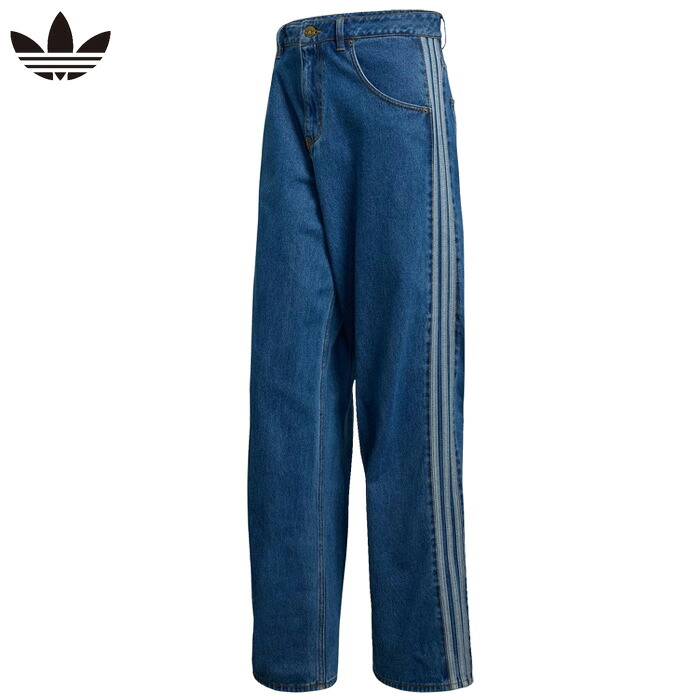 アディダスオリジナルス ズボン下 デニム ジーンズ ファイヤーバード ミディアムヴィンテージ メンズ レディース adidas Originals FIREBIRD ADICOLOR DENIM PANTS