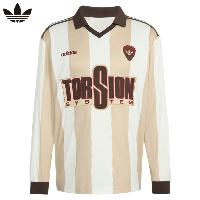 アディダス オリジナルス プルオーバー 長袖 ブリットコア 象牙色 石ころカーキ adidas Originals BRITCORE JERSEY