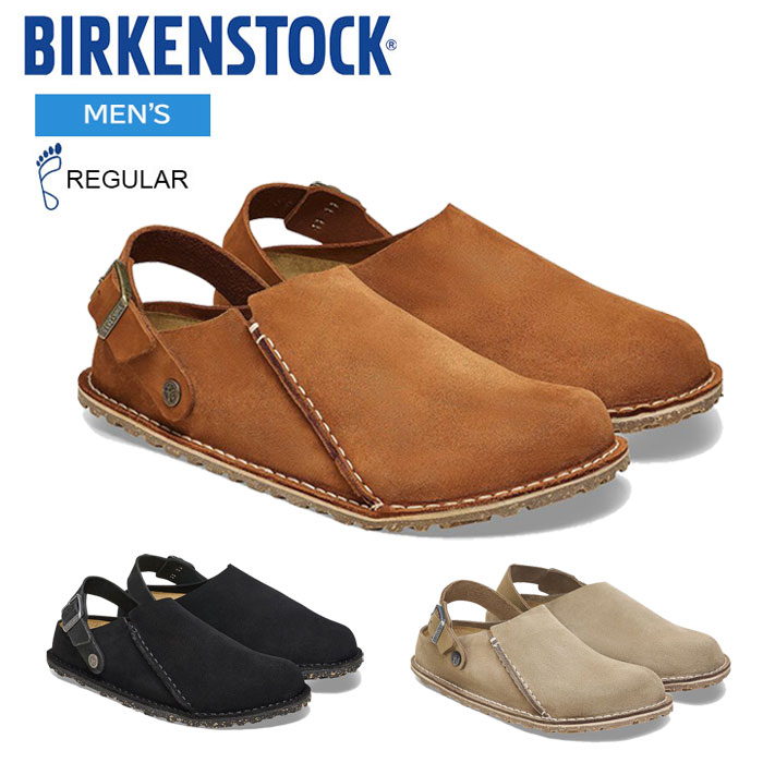 ビルケンシュトック サンダル メンズ ルトリー スウェード なめし革 レギュラー相応う (幅ひろい) BIRKENSTOCK Lutry Premium Suede