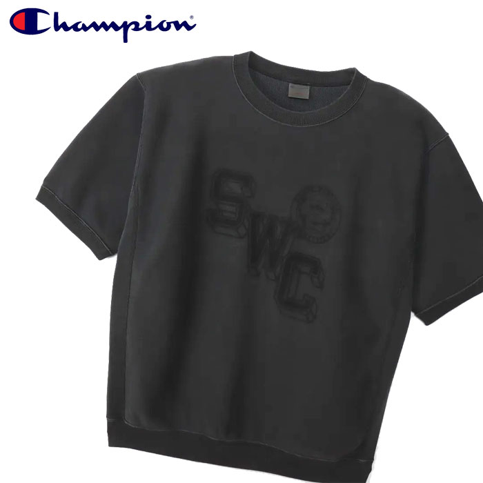 (お得なクーポン発行中！) チャンピオン スウェット リバースウィーブ クルーネック 半袖 スウェットシャツ Champion REVERSE WEAVE SHORT SWEATSHIRT C3-D006 055