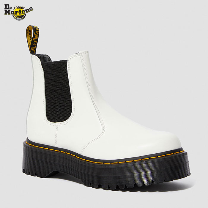 ドクターマーチン 国内規格気品 メンズ レディース チェルシー ブーツ 白いこと人種 白 2976 Quad チェルシーブーツ Dr Martens Barlo Com Br