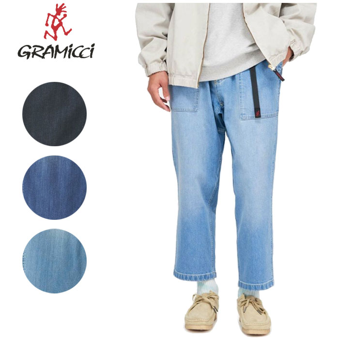 グラミチ メンズ レディース 伸ばすこと ジーンズ 濫りがわしい テーパード ズボン下 Gramicci Stretch Denim Loose Tapered Pants G5SU-P082