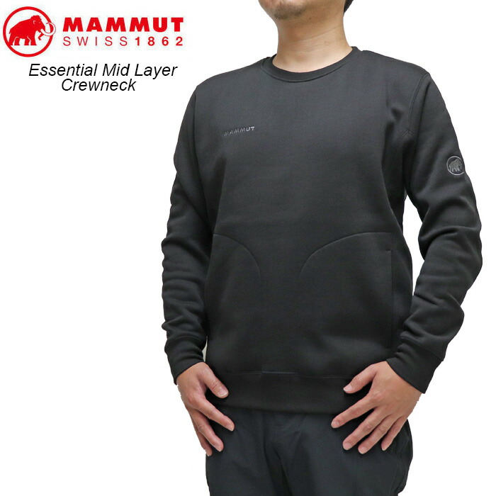 マムート メンズ レディース エッセンシャル ミッドレイヤー 労働者の一団 素っ首 Mammut Essential Mid Layer Crewneck AF Men