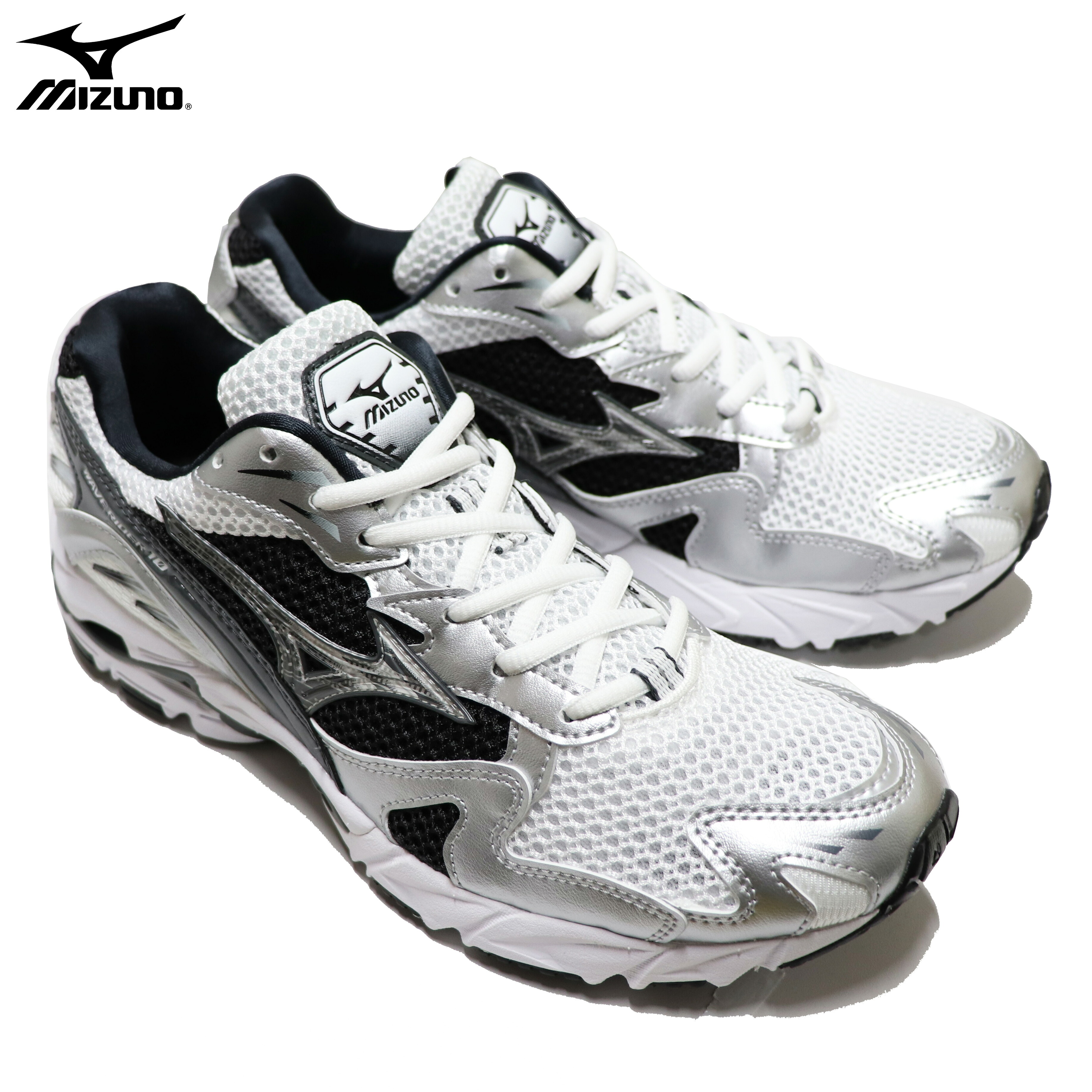 ミズノ スニーカー ランニングシューズ ウエーブ ライダー 10 メンズ レディース ブラック MIZUNO WAVE RIDER 10 D1GA210405