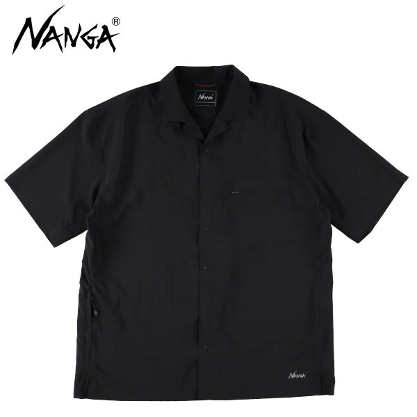 ナンガ PLC エクスカーション 半袖シャツ 軽量 吸水速乾 ブラック (メール便送料無料) NANGA PLC EXCURSION S/S SHIRT BLACK 1J120A｜AFRO JACK