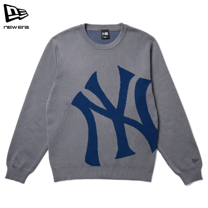 ニューエラ 長袖 ニット ビッグロゴ ヤンキース グレー トップス メンズ レディース NEW ERA GF KNIT SWEATER NEYYAN GRY|AFRO JACK