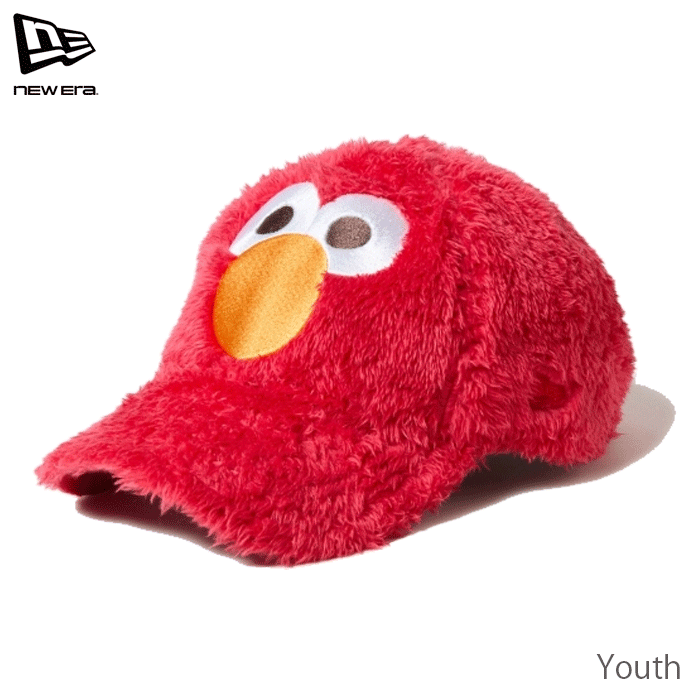 ニューエラ キャップ キッズ 9TWENTY ユース 子供 帽子 セサミストリート エルモ レッド NEW ERA YTH 920 SESAME FACE ELMO RED