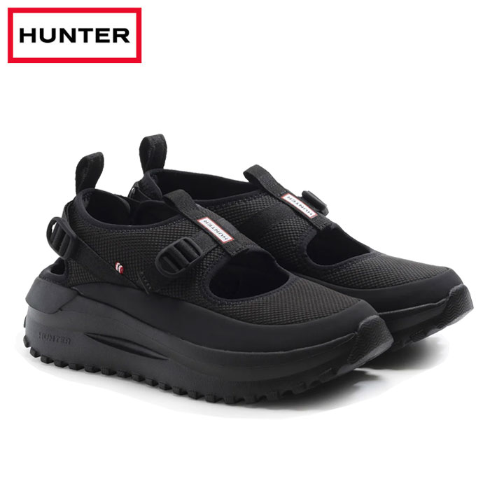 ハンター サンダル レディース スポーツサンダル トラベルフロー ブラック 厚底 Hunter TRAVEL FLOW SANDAL UFF7103MSH-BLK|AFRO JACK