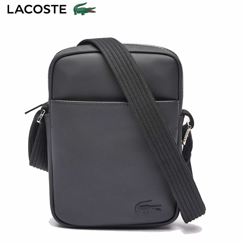 ラコステ ショルダーバック 古典派音楽 か細い バーティカル 写真機御徒面子 黒いこと LACOSTE NH4422HC 000 NOIR
