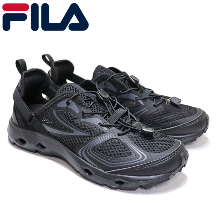 フィラ スニーカー サンダル レディース スリーク ウェイビー SD v3 厚底心魂 メッシュ 黒いこと 軽さ FILA SLEEK WAVY SD v3 62SD3X001-001