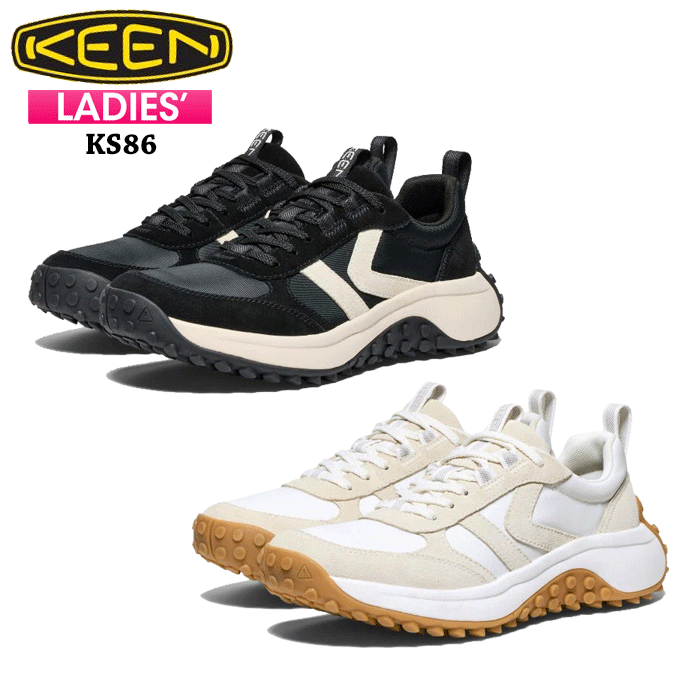 (尖んがりUP中 10倍！) キーン スニーカー レディース ケーエス86 シューズ アウトドア 運動競技 心地好い KEEN WOMENS KS86 1029595 1029802