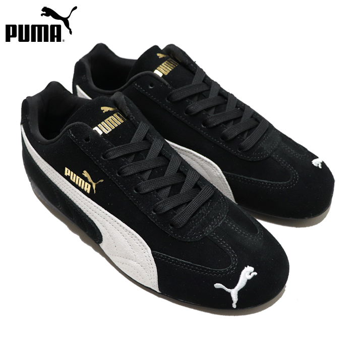 (お得なクーポン発行中！) プーマ スニーカー メンズ レディース スピードキャット 薄底 ブラック/ホワイト Puma SPEEDCAT OG