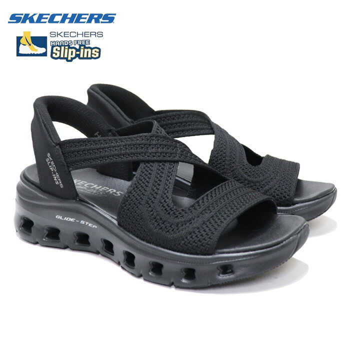 スケッチャーズ スリップインズ レディース サンダル グライドステッププロサンダル エブリデー グライド SKECHERS SLIP INS GLIDESTEP PRO SANDAL 黒いこと (BBK)