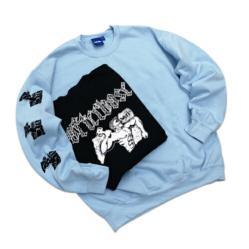 ☆OUTLET☆ [HUSKER DU] 労働者の一団のど頚 CREWNECK 【型挙げ句のはて】