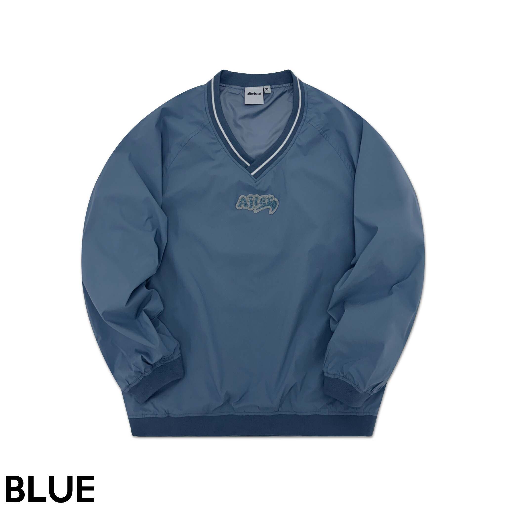 ☆OUTLET☆ [PLEASURE] Vネックナイロンプルオーバー V NECK NYLON PULLOVER【穴あき】