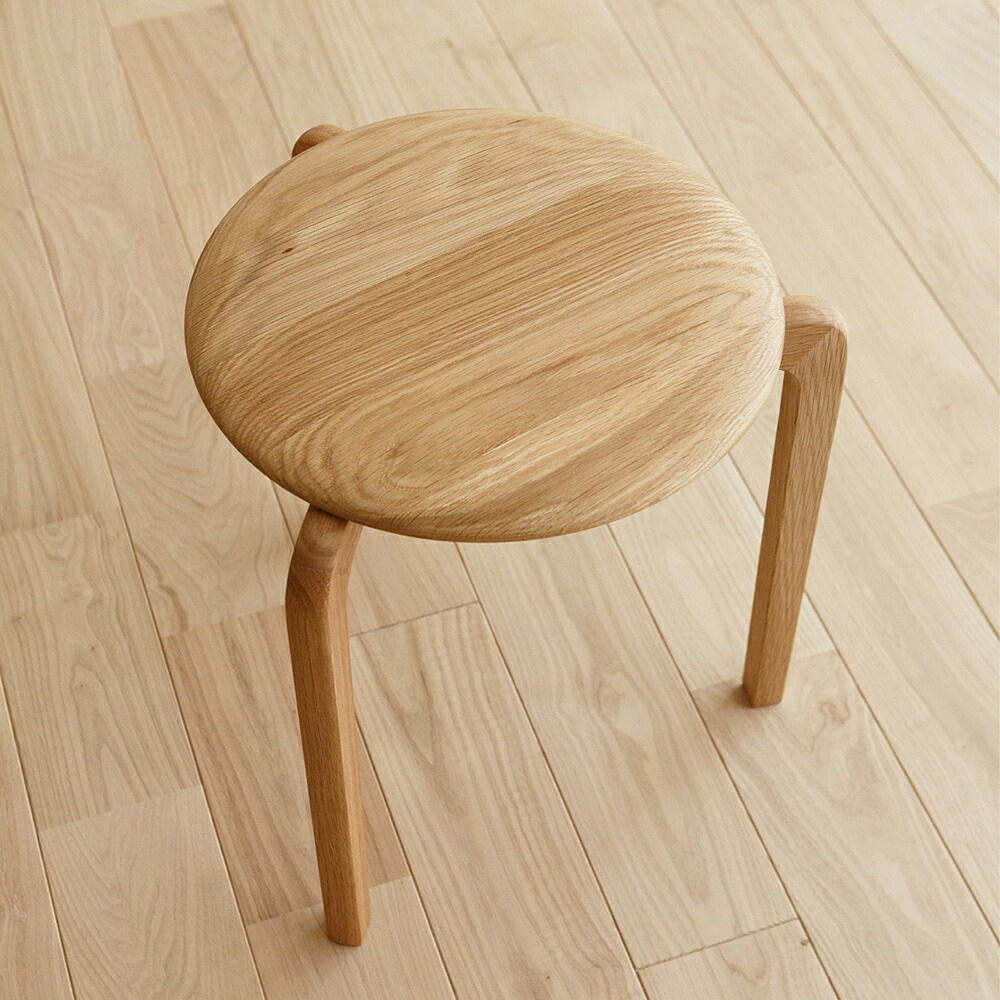 LISCIO Stool [ oak ] [スツール オーク 木製 木 木目 国産 日本製 Made in Japan メイドインジャパン 家具 いす イス 椅子 腰掛け リッショ 無垢 便利 スタッキング おしゃれ 子供 お手伝い 台 踏み台 保証付 新築祝い ギフト] 18,480円