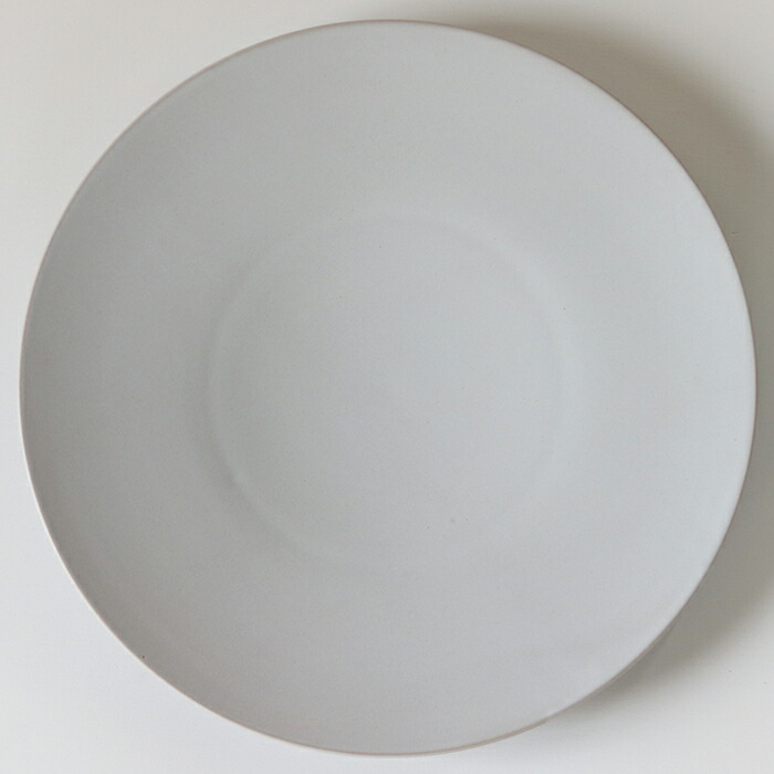 SyuRo（シュロ）せっ器plate L（白） [30cm 食器 ホワイト 陶磁器 うつわ 皿 プレート 焼き物]