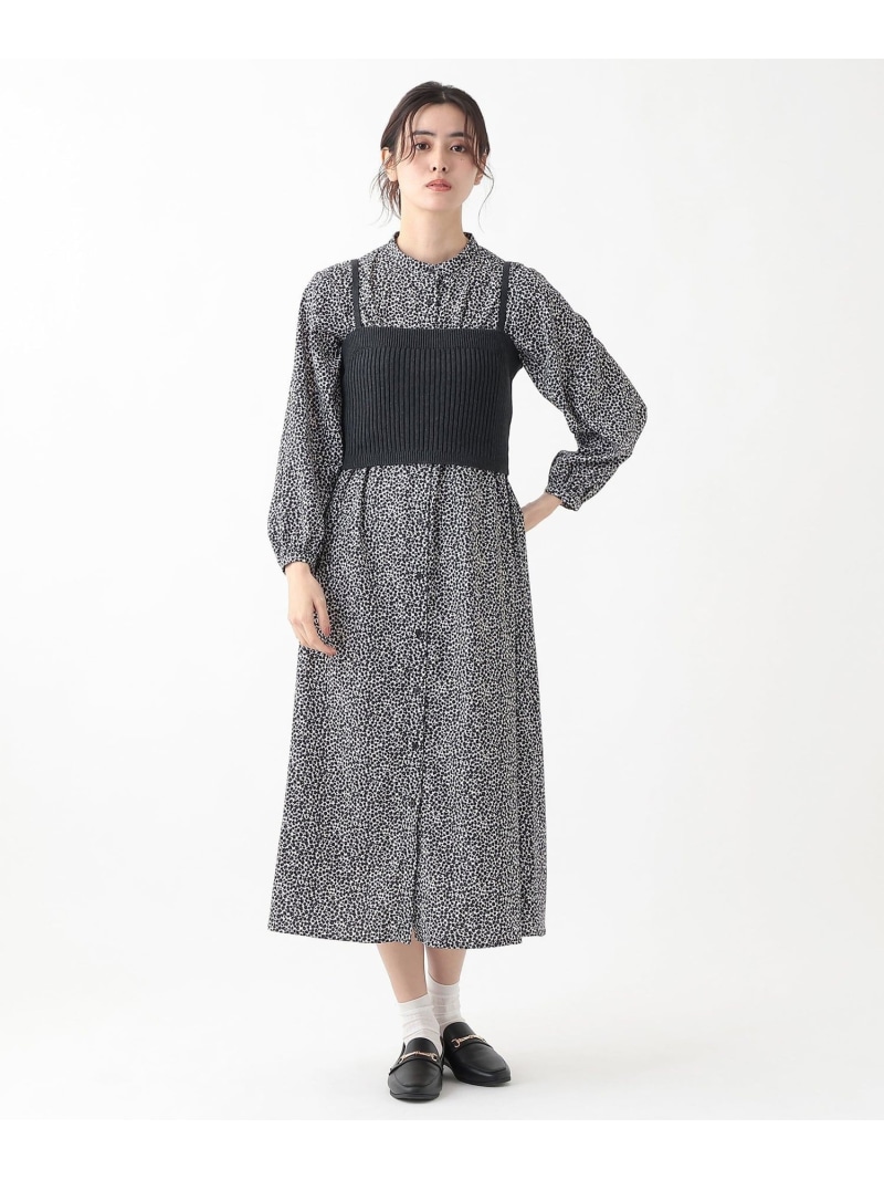 【新品】アフタヌーンティー　タックワンピース　リバティプリント Afternoon Tea LIVING｜タックワンピース/リバティプリント