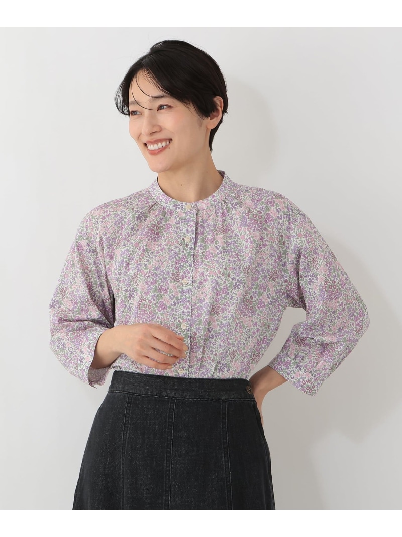 【オンラインストア限定】ブラウス/リバティプリント Afternoon Tea LIVING アフタヌーンティー・リビング トップス シャツ・ブラウス パープル【送料無料】[ Fashion]
