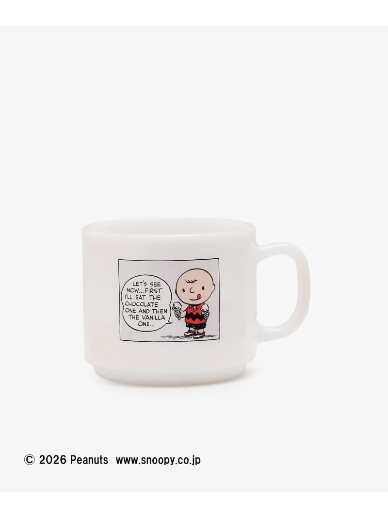 ミルクマグ/PEANUTS Afternoon Tea LIVING アフタヌーンティー・リビング 食器・調理器具・キッチン用品 グラス・マグカップ・タンブラー ホワイト【送料無料】[ Fashion]