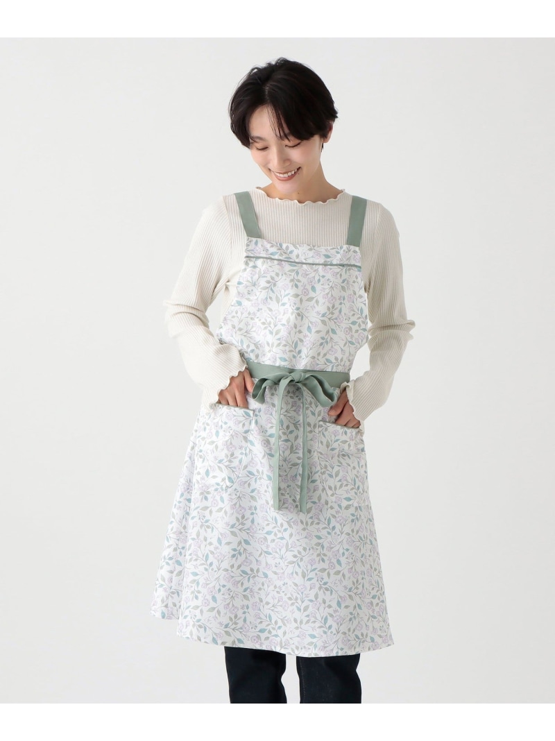 ✨未使用品サエラ・アキアカネ❀花柄レース付きエプロンドレス風❀❀ レジャ Leja ハイネック花柄レースマーメイドフレアロングドレス美脚