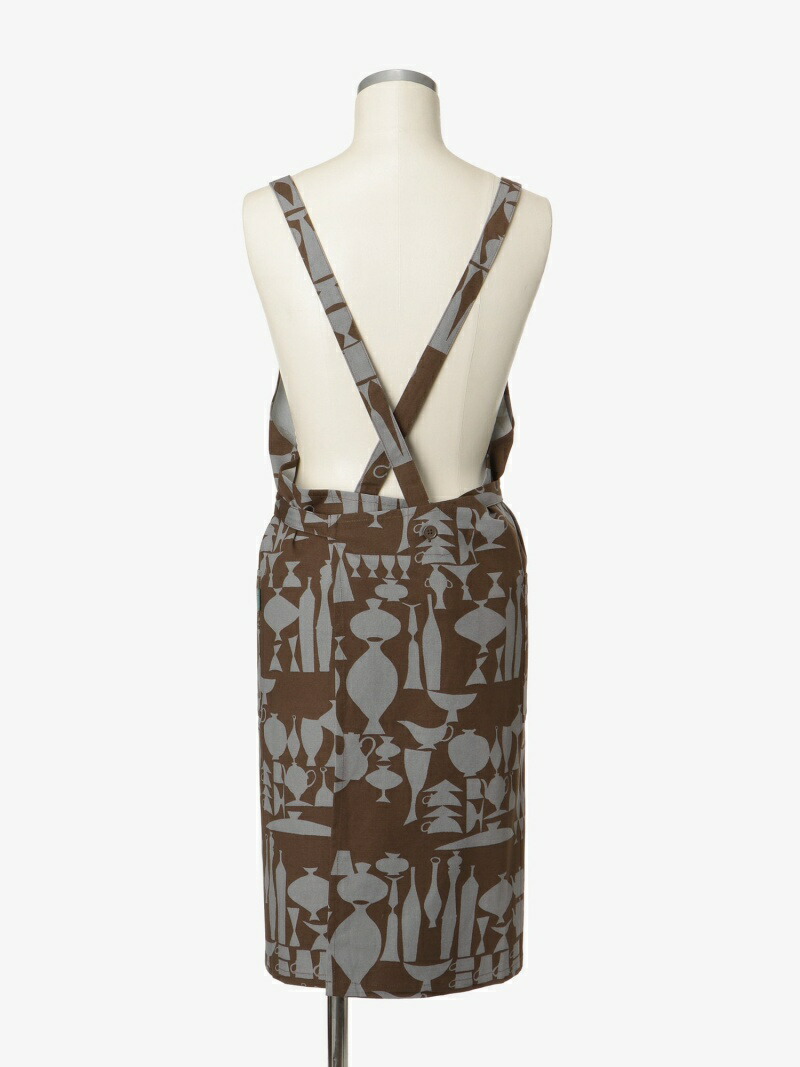 幾何柄エプロン Afternoon リビング アフタヌーンティー Tea