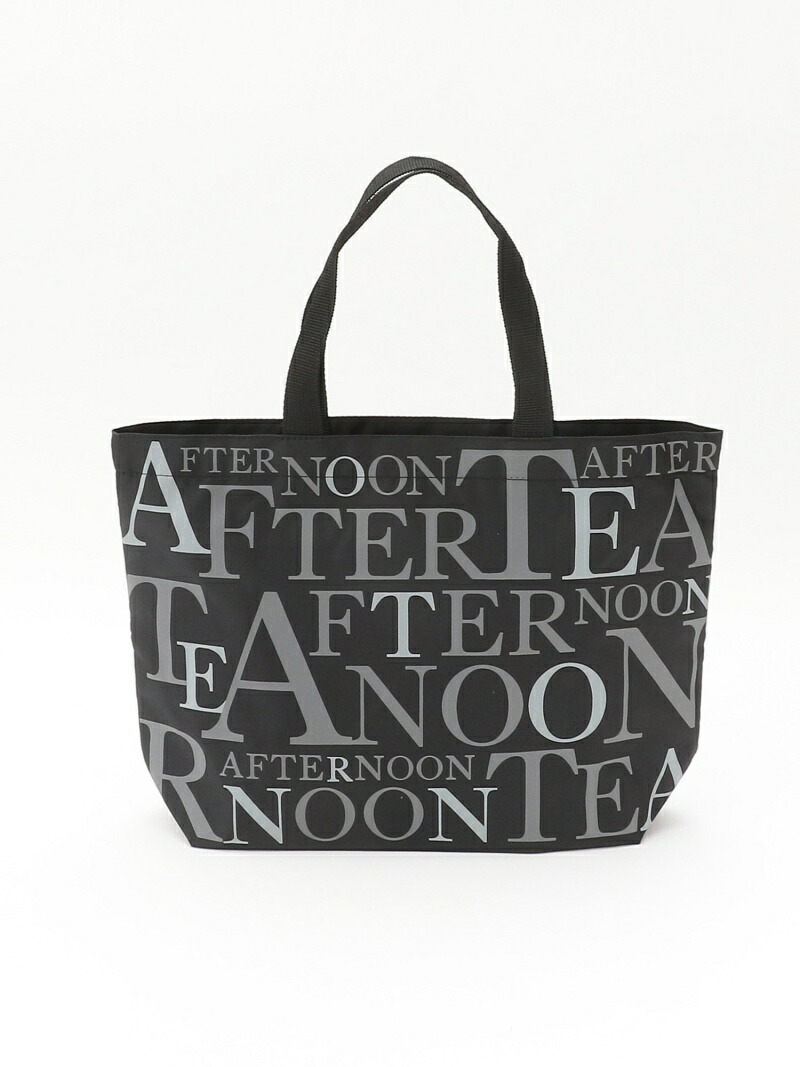 楽天市場 Sale 35 Off スリットポケット付きロゴバッグs Afternoon Tea アフタヌーンティー リビング バッグ エコバッグ サブ バッグ ブラック Rba E Rakuten Fashion Afternoon Tea Living