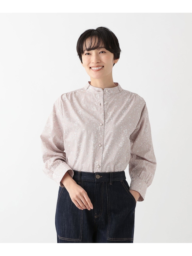 アフタヌーンティー×リバティ社　襟ミニフリルブラウス/リバティプリント　シャツ 楽天市場】【SALE／30%OFF】襟ミニフリルブラウス/リバティ