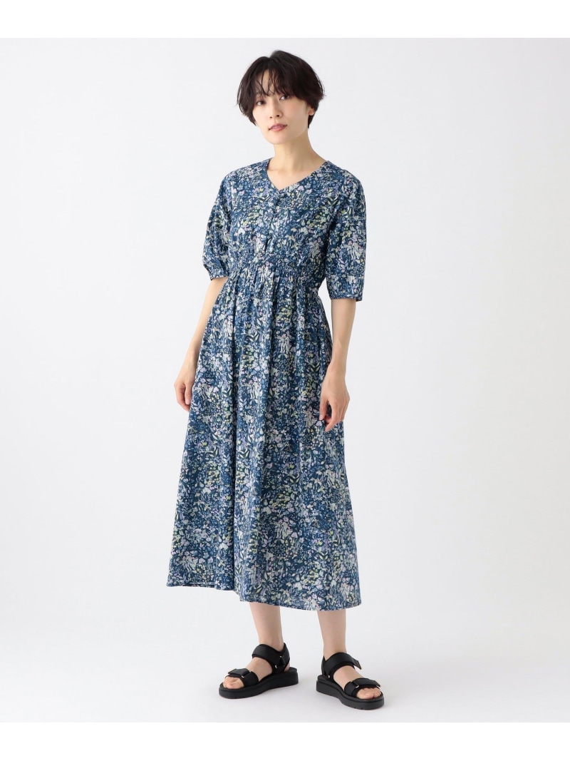 【新品】アフタヌーンティー　リバティプリント　ワンピース 楽天市場】【SALE／51%OFF】ノーカラーワンピース/リバティ