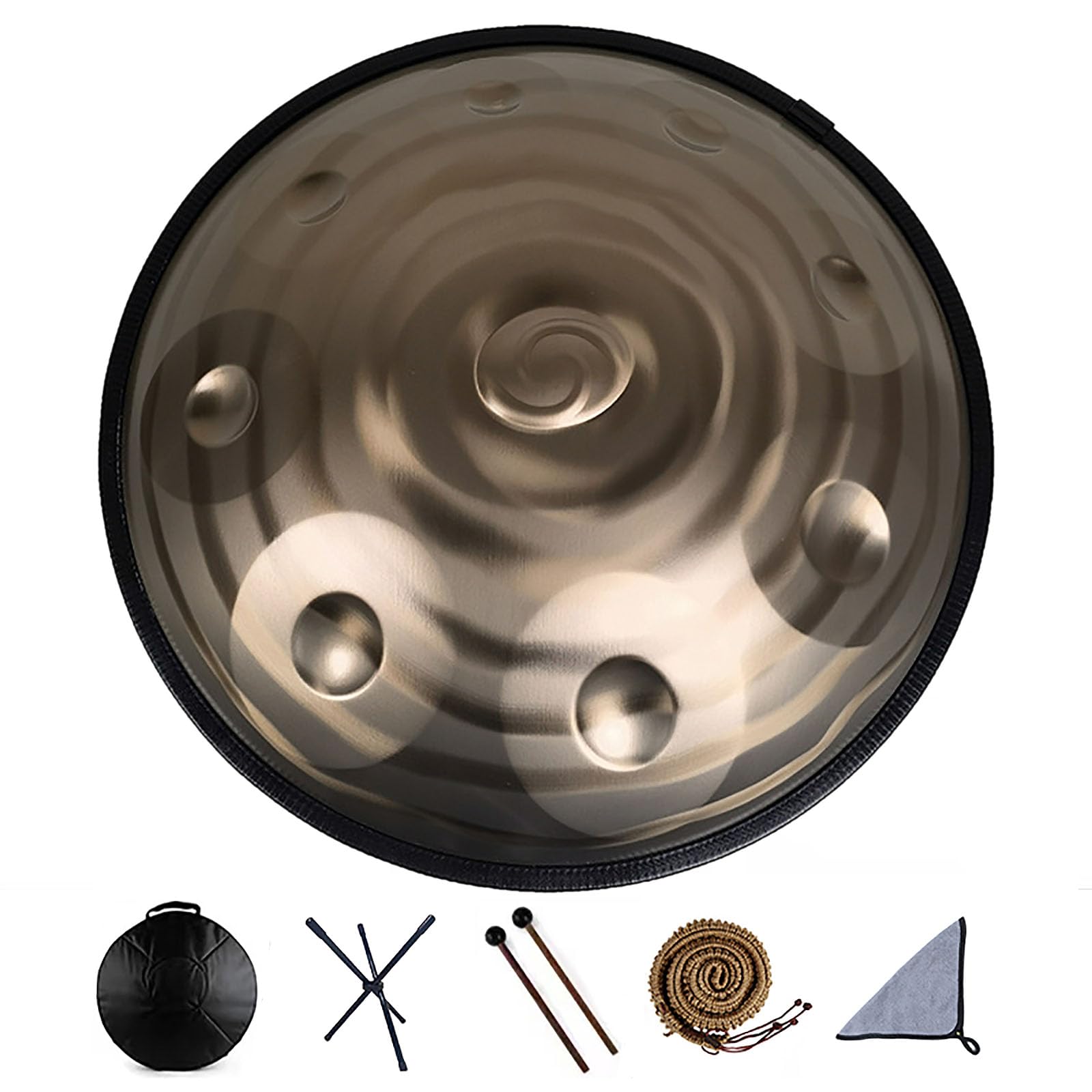 楽天市場】ハンドパン スチールドラム 9音 22インチ ハンドパンドラム