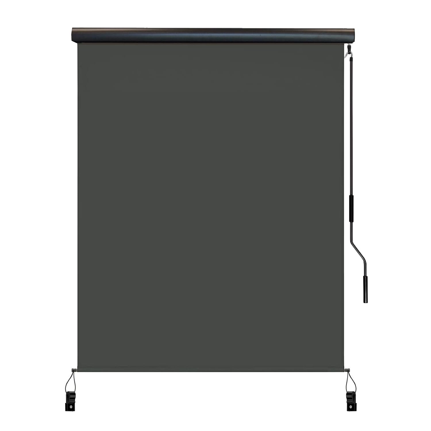 ロールスクリーン 屋外シェード 日よけ 幅100/150/200/250/300cm 高さ180/250cm 耐水 遮熱 UVカット 取付簡単 ベランダ用 裏庭 ポーチ パビリオン お手入れ簡単 簡単操作 ダークグレー ブラウン ライトカーキ プレゼント ギフト 贈り物 送料無料
