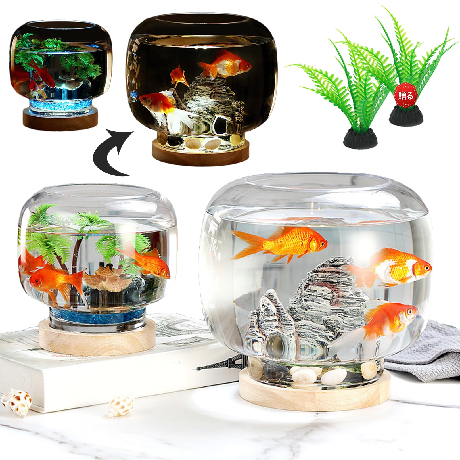 楽天市場】水槽 水景水槽 リビングキューブ オールインワン水槽