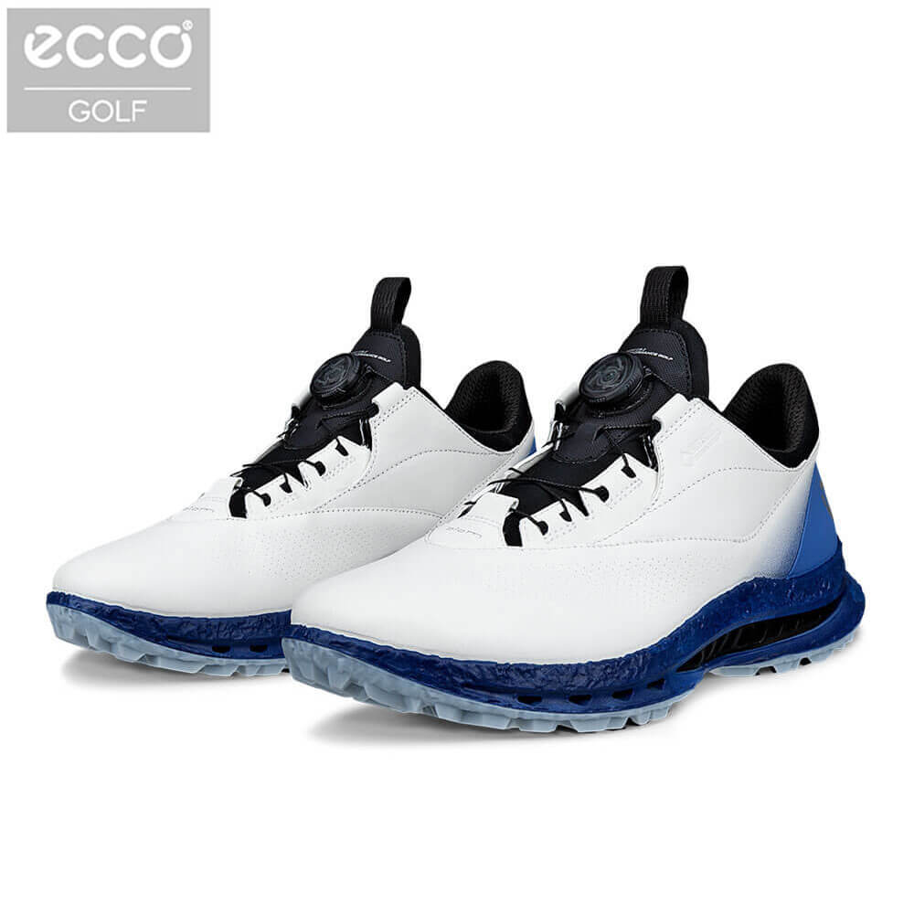 【最大10000円ＯＦＦクーポン配布中！】4/23まで　 [2026年モデル] ECCO エコー メンズ BIOM C5 BOA バイオム C5 ボア スパイクレス ゴルフシューズ 132614 61583 WHITE/FEDERAL BLUE