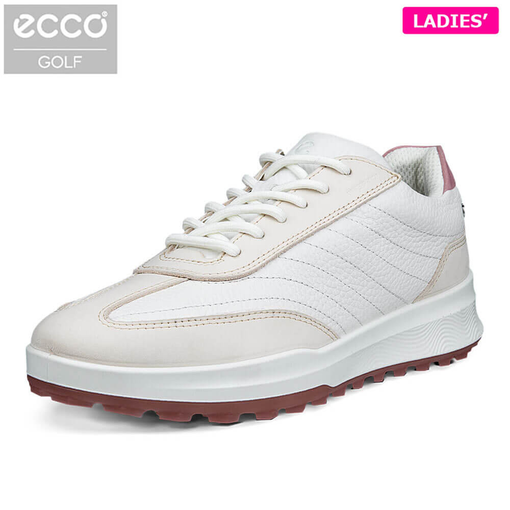 [2026年モデル] ECCO エコー レディース STREET VIBE ストリート バイブ ゴルフシューズ 115303 61605 LIMESTONE/WHITE/BLUSH