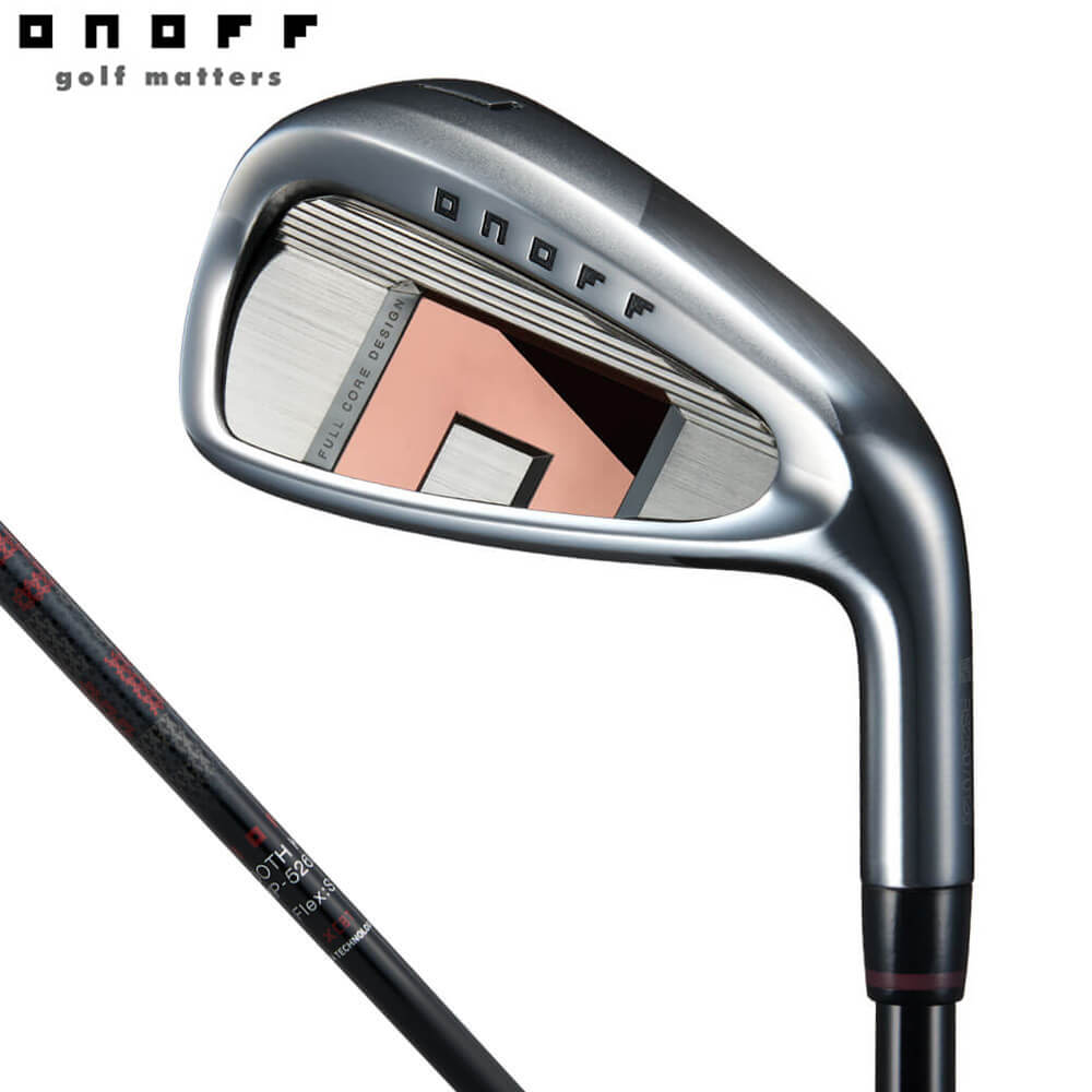 【最大１万円割引クーポン配布中！　[2026年モデル] ONOFF オノフ AKA IRON 赤 アイアン 4本セット （＃7～9、PW） SMOOTH KICK MP-526I カーボンシャフト｜AGゴルフストア　ギア＆アパレル