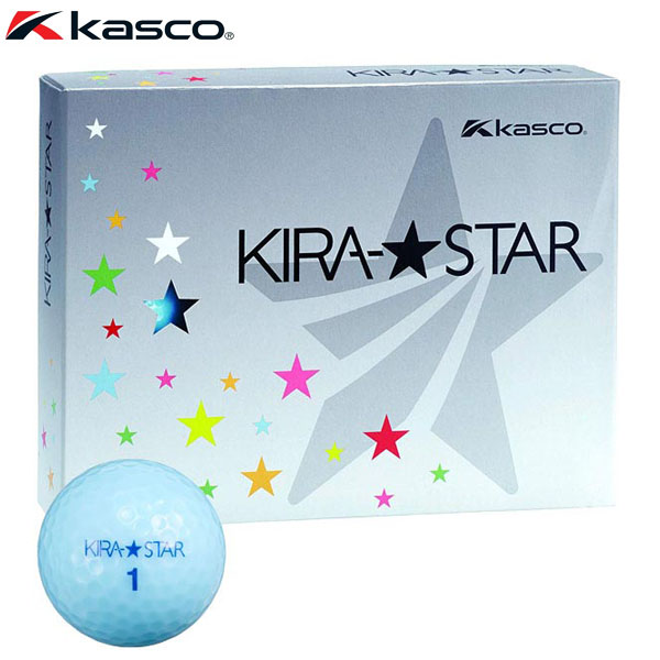 【楽天市場】キャスコ KIRA STAR キラスター2 ゴルフボール 1ダース（12球入り） アクア　【あす楽対応】：AGゴルフストア　ギア＆アパレル