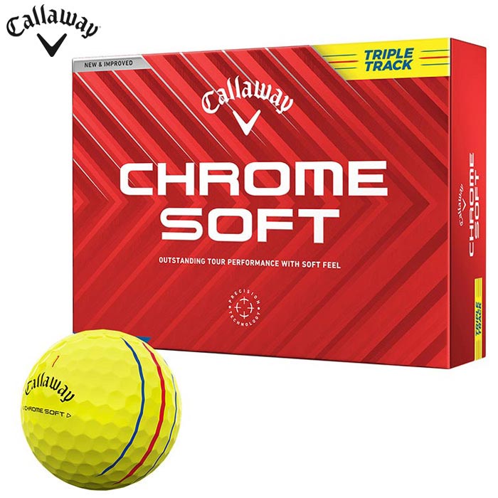 Callaway　CHROME SOFT 24球【2ダース分】3球新品　良好 楽天市場】Callaway キャロウェイ CHROME SOFT ゴルフボール