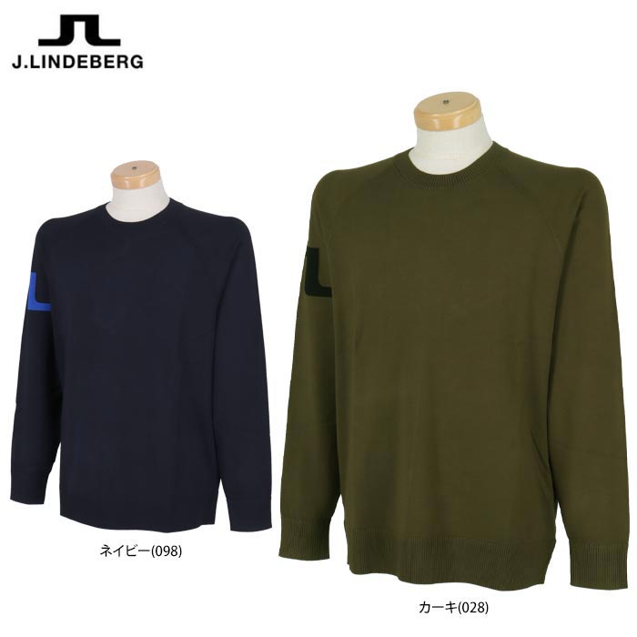 JLINDEBERG（メンズ）長袖 ジャカードブリッジロゴクルーネックセーター Amazon.co.jp: J.LINDEBERG（J.LINDEBERG） ゴルフウェア 長袖 ジャ