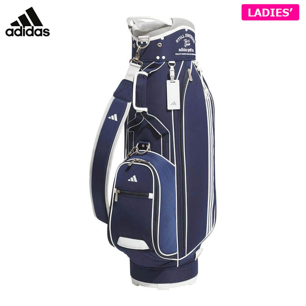 adidas ゴルフキャディーバック 極美品》adidas/アディダスゴルフ/キャディバッグ/THREE STRIPES