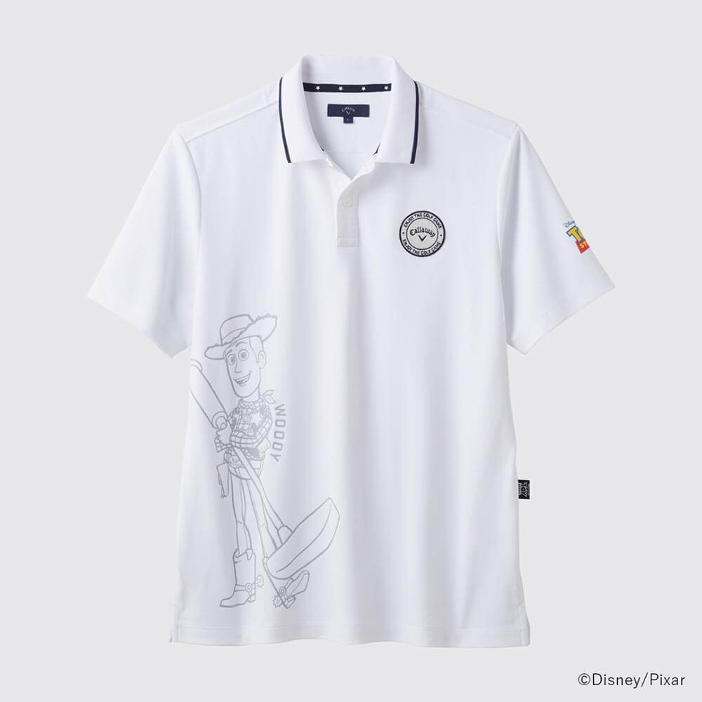 Callaway キャロウェイ メンズ ポロシャツ L トイストーリー 総柄 直営店限定】Toy Story/Callaway Collectionの限定アイテムが